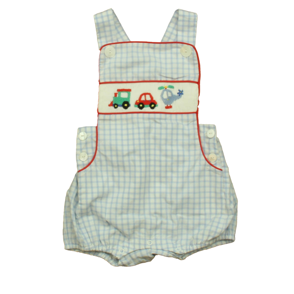 Babeeni Boys Blue | White | Cars Romper size: 18 Months
